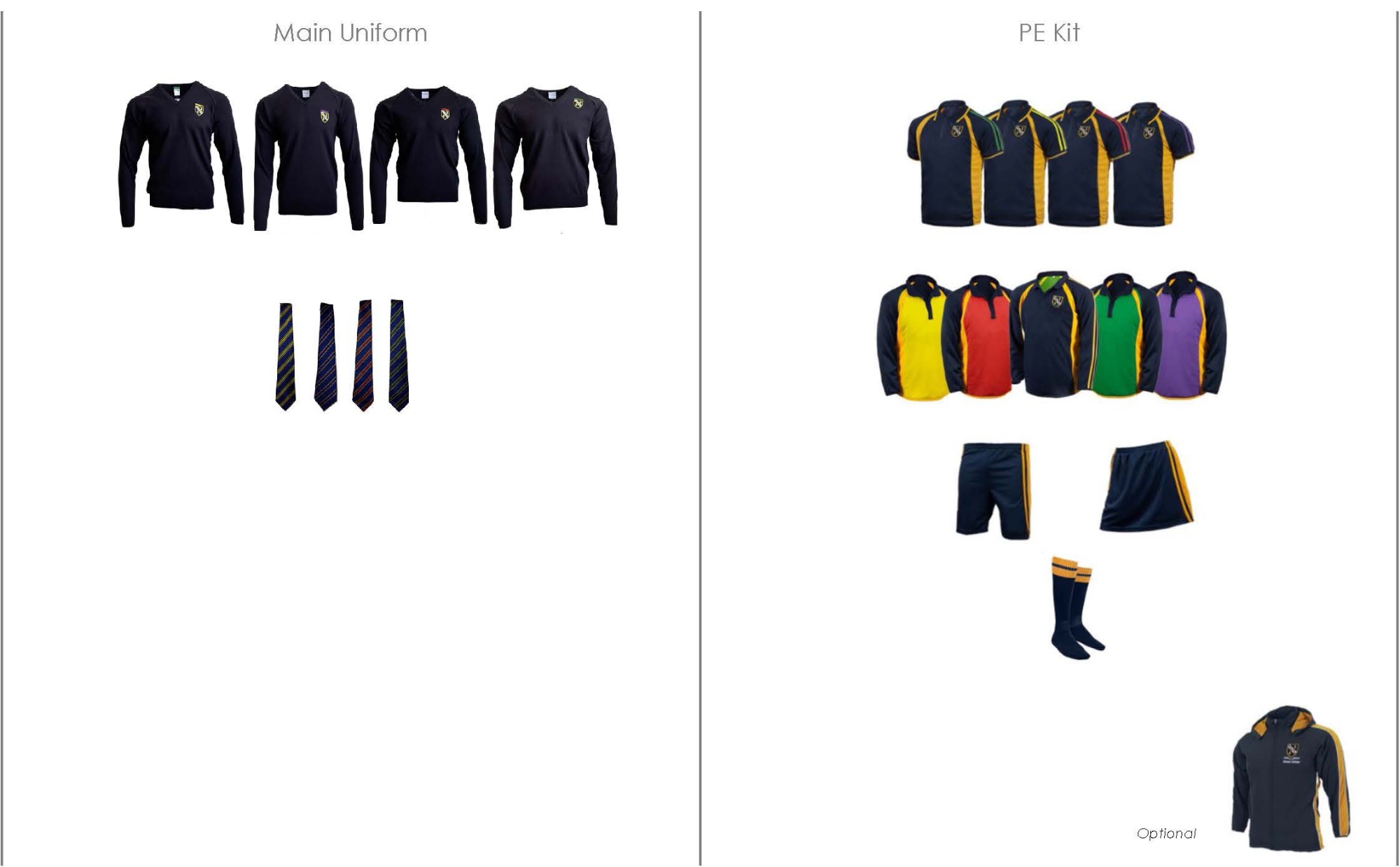 Branded School Uniform Items