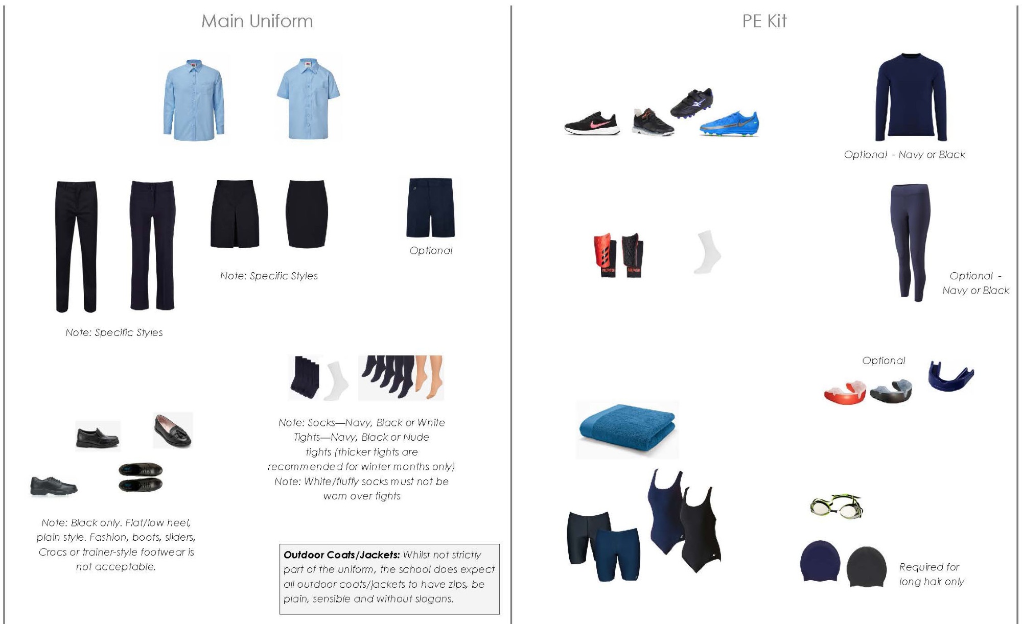 Branded Uniform Items Branded Uniform Items