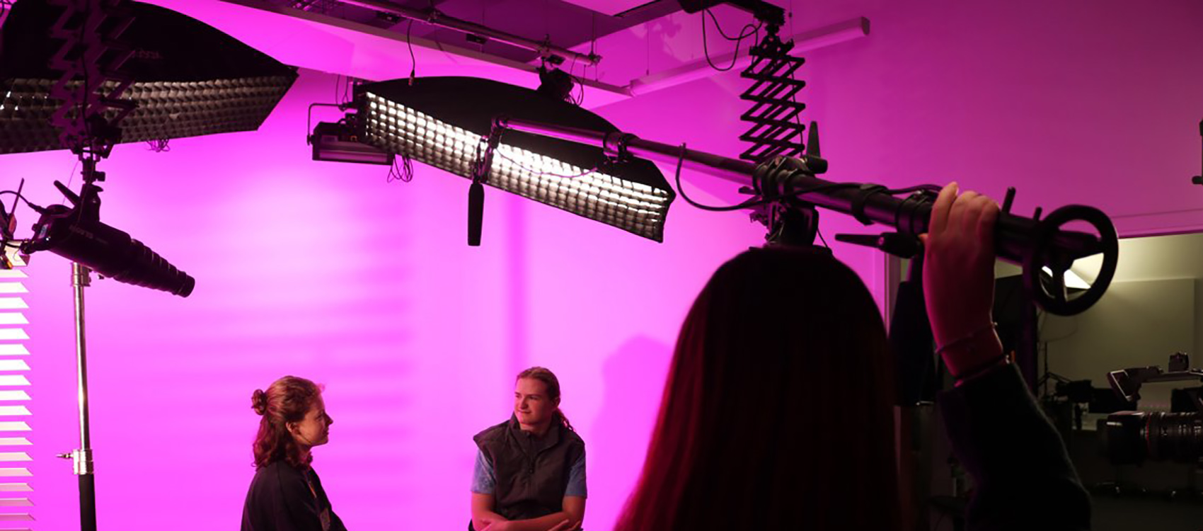 Kennet School's media room equipped with high-end video and audio equipment Kennet School's media room equipped with high-end video and audio equipment